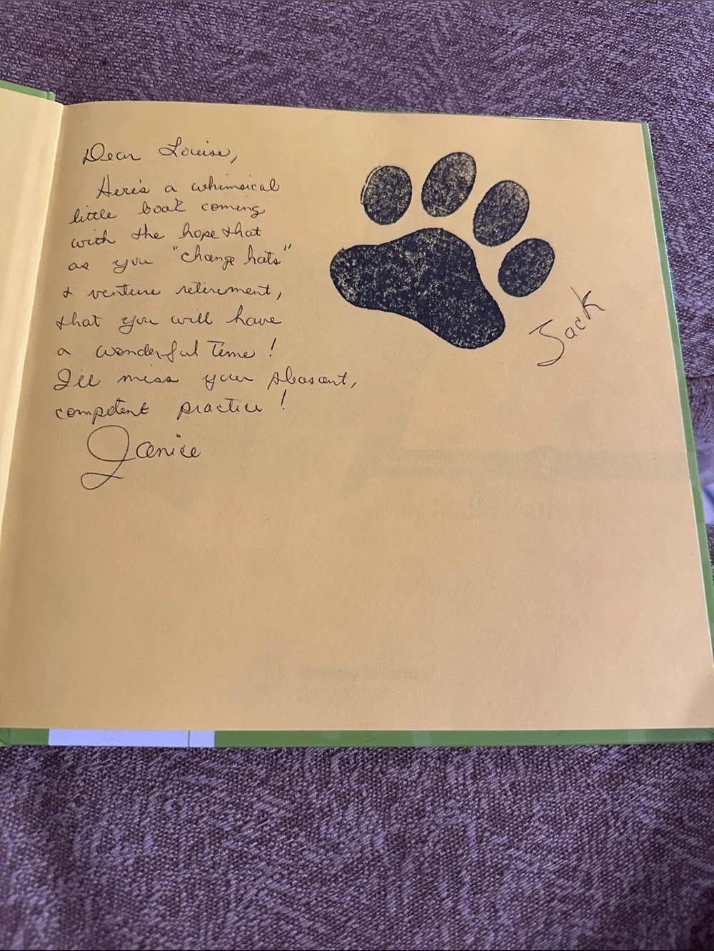 Signed Jack’s Hats by Janice Mathews Stewardship Jack Series Book 3 Hardcover